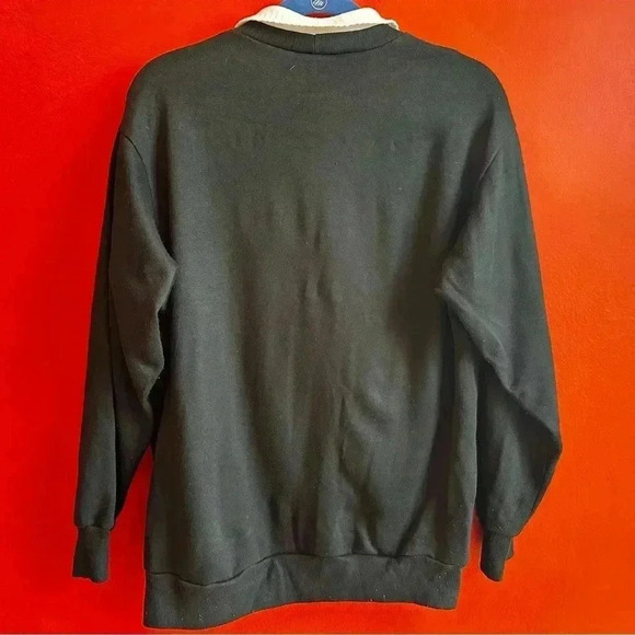 Vintage Christmas holiday sweatshirt pullover with collar size Medium - Picture 5 of 6